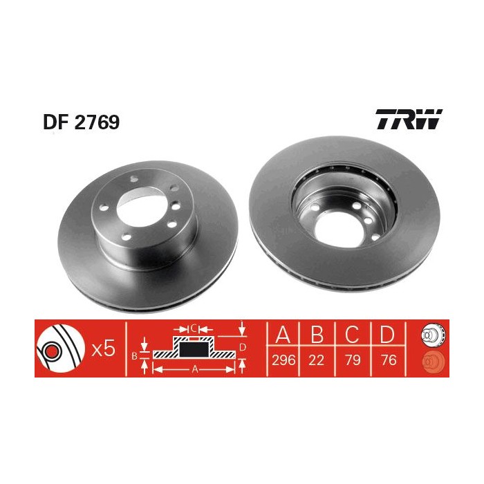 TRW Bremsscheibe DF2769