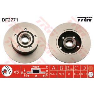 TRW Bremsscheibe DF2771