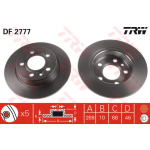 TRW Bremsscheibe DF2777
