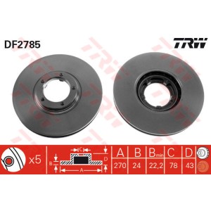 TRW Bremsscheibe DF2785