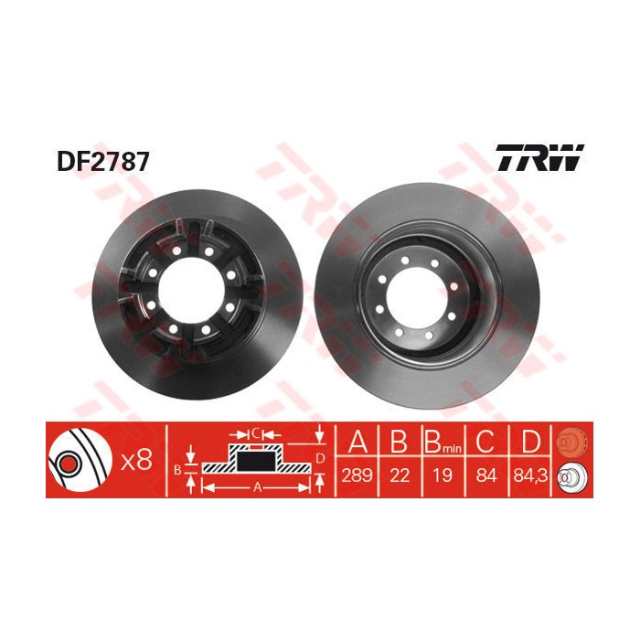 TRW Bremsscheibe DF2787