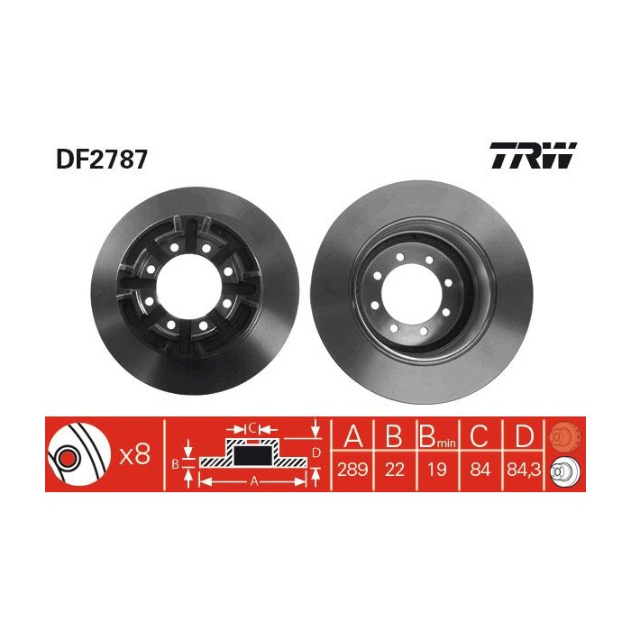 TRW Bremsscheibe DF2787