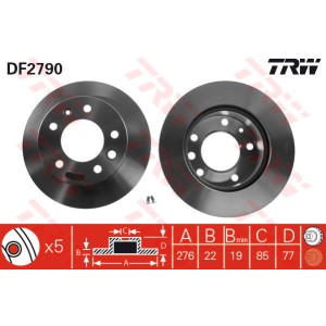 TRW Bremsscheibe DF2790