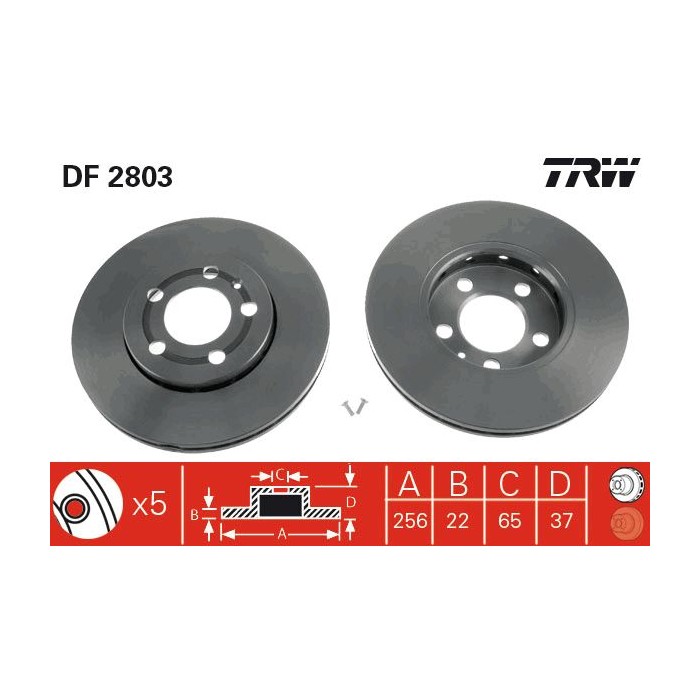 TRW Bremsscheibe DF2803