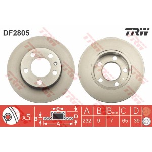 TRW Bremsscheibe DF2805