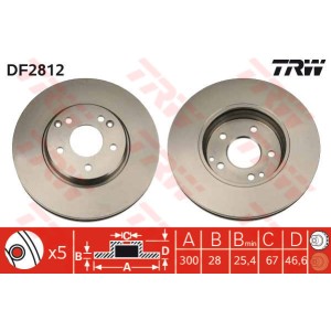 TRW Bremsscheibe DF2812
