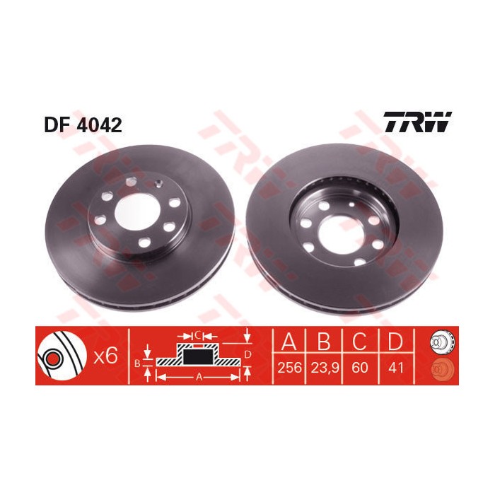TRW Bremsscheibe DF4042