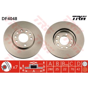 TRW Bremsscheibe DF4048