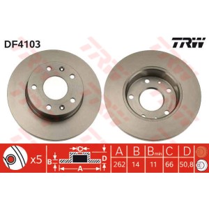 TRW Bremsscheibe DF4103