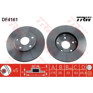 TRW Bremsscheibe DF4161