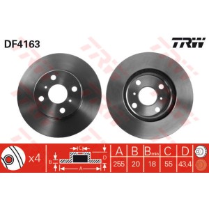 TRW Bremsscheibe DF4163