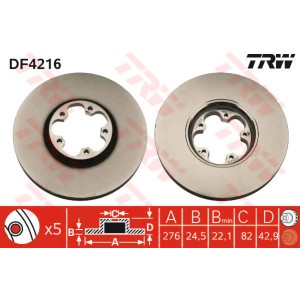 TRW Bremsscheibe DF4216