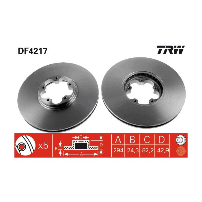 TRW Bremsscheibe DF4217