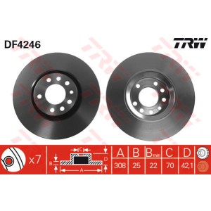 TRW Bremsscheibe DF4246