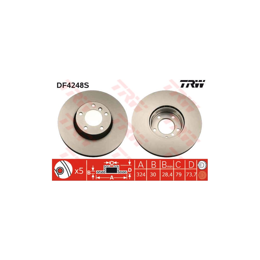 TRW Bremsscheibe DF4248S