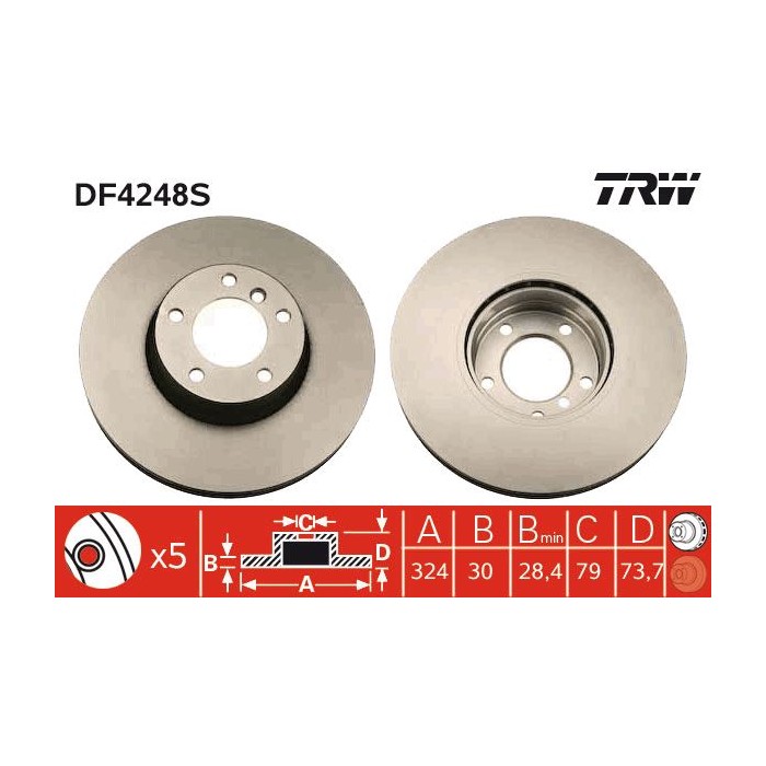 TRW Bremsscheibe DF4248S