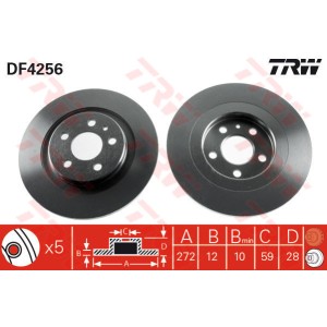 TRW Bremsscheibe DF4256