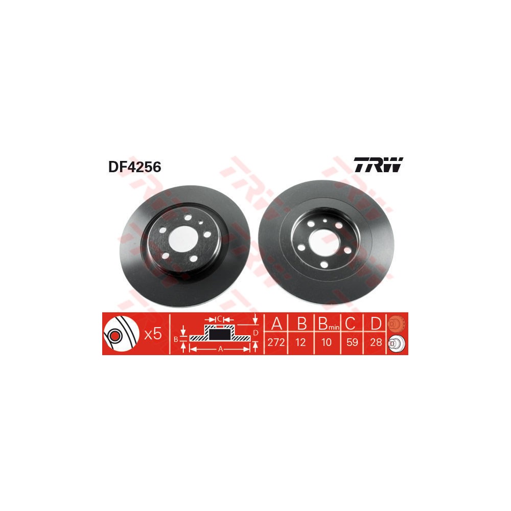 TRW Bremsscheibe DF4256