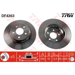 TRW Bremsscheibe DF4263