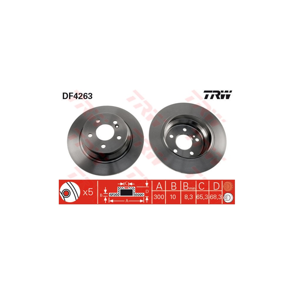 TRW Bremsscheibe DF4263