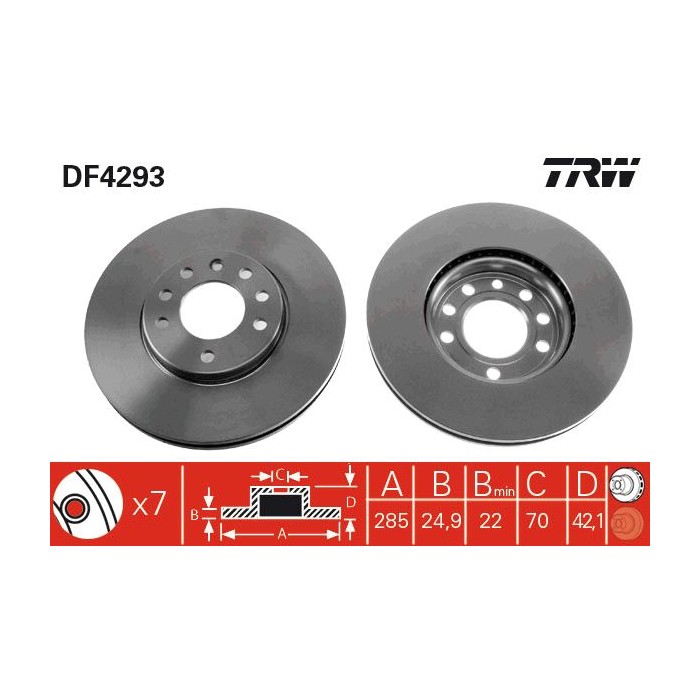 TRW Bremsscheibe DF4293