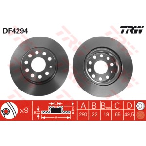 TRW Bremsscheibe DF4294