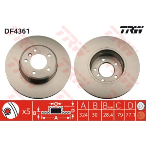 TRW Bremsscheibe DF4361