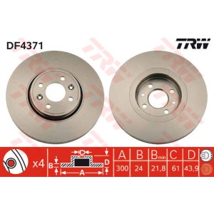 TRW Bremsscheibe DF4371
