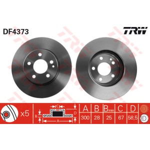 TRW Bremsscheibe DF4373