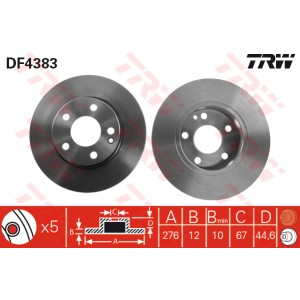 TRW Bremsscheibe DF4383