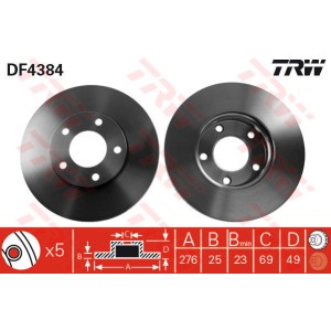 TRW Bremsscheibe DF4384