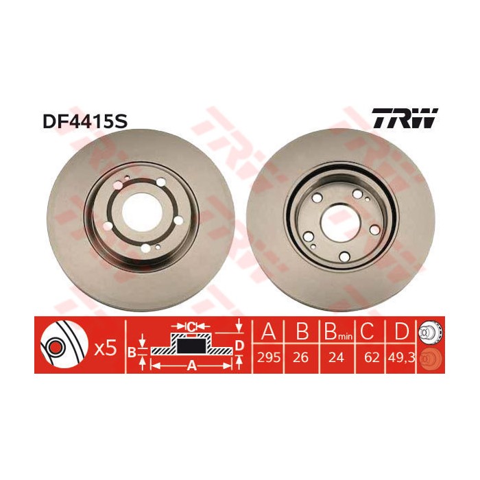 TRW Bremsscheibe DF4415S