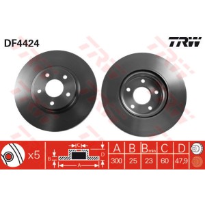 TRW Bremsscheibe DF4424