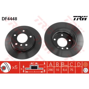 TRW Bremsscheibe DF4448