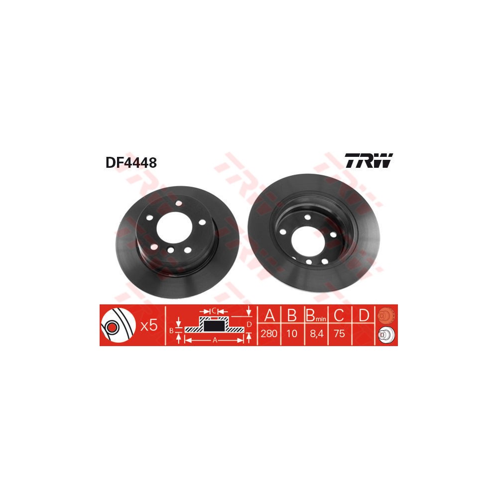 TRW Bremsscheibe DF4448