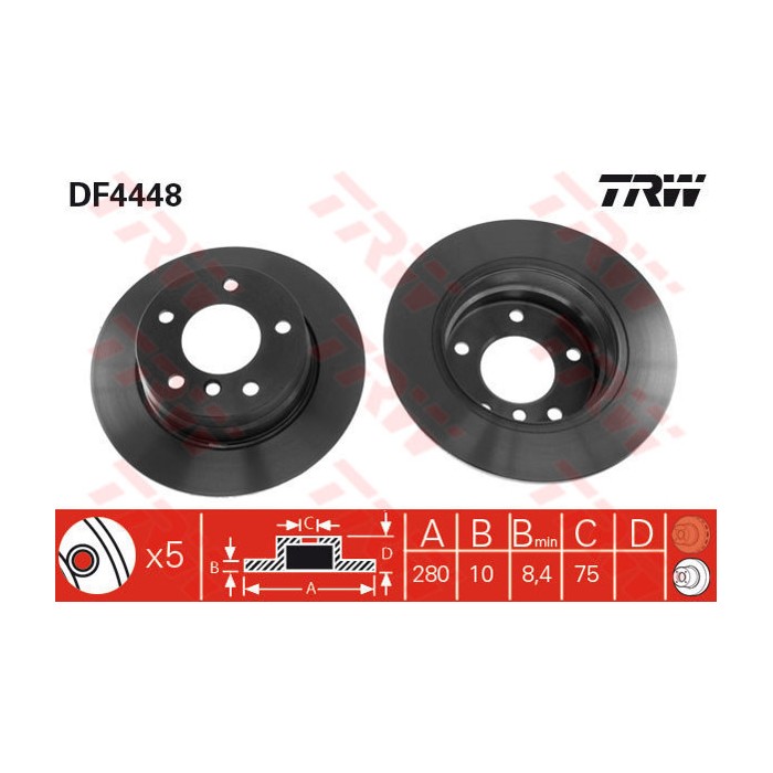 TRW Bremsscheibe DF4448