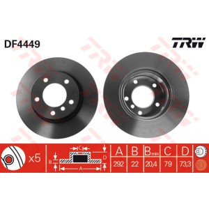TRW Bremsscheibe DF4449
