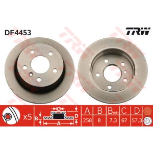 TRW Bremsscheibe DF4453