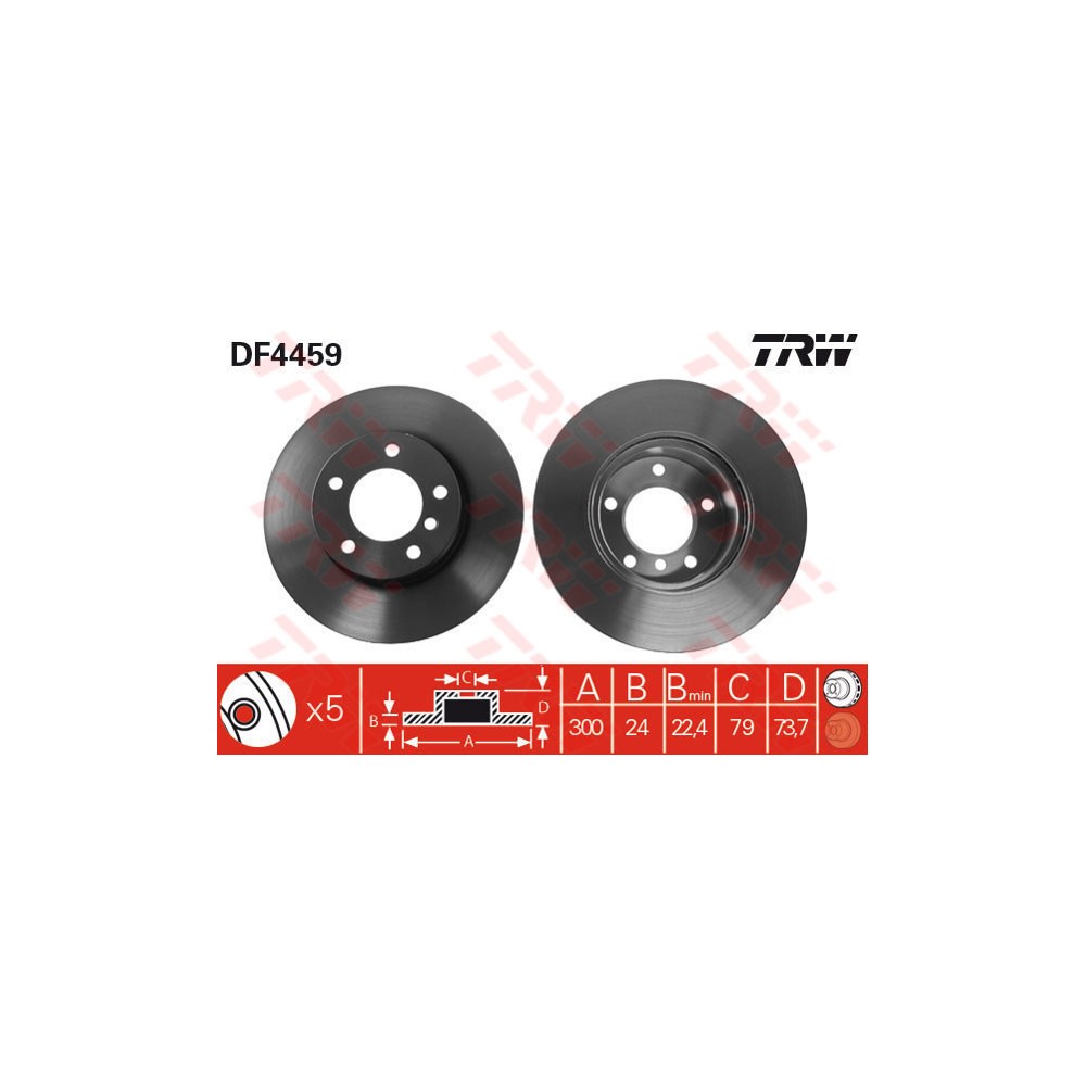TRW Bremsscheibe DF4459