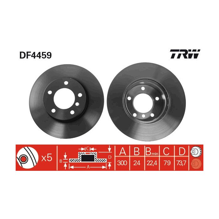 TRW Bremsscheibe DF4459