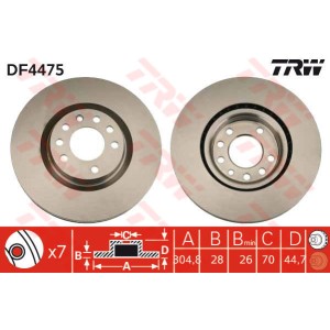 TRW Bremsscheibe DF4475