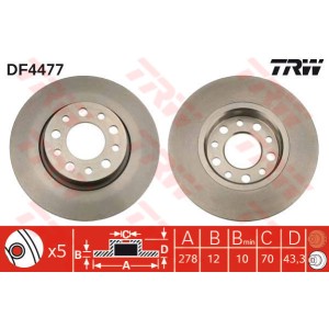 TRW Bremsscheibe DF4477