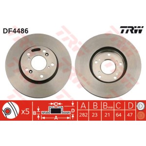 TRW Bremsscheibe DF4486