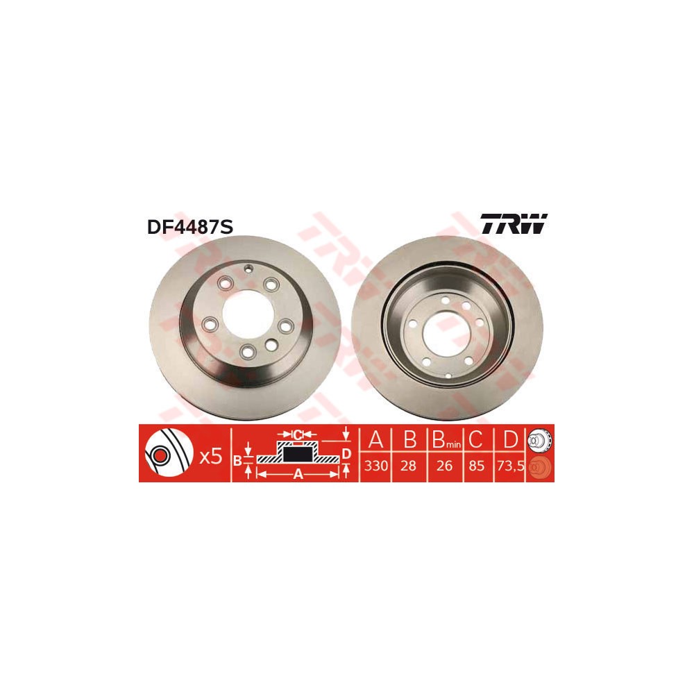 TRW Bremsscheibe DF4487S