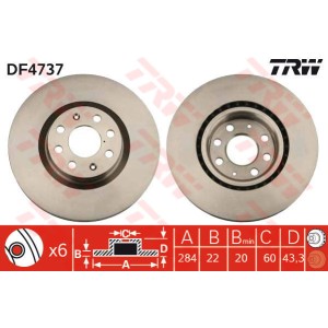 TRW Bremsscheibe DF4737