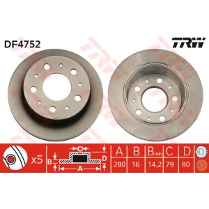 TRW Bremsscheibe DF4752