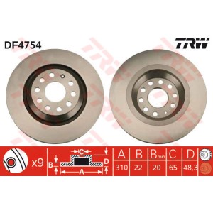 TRW Bremsscheibe DF4754