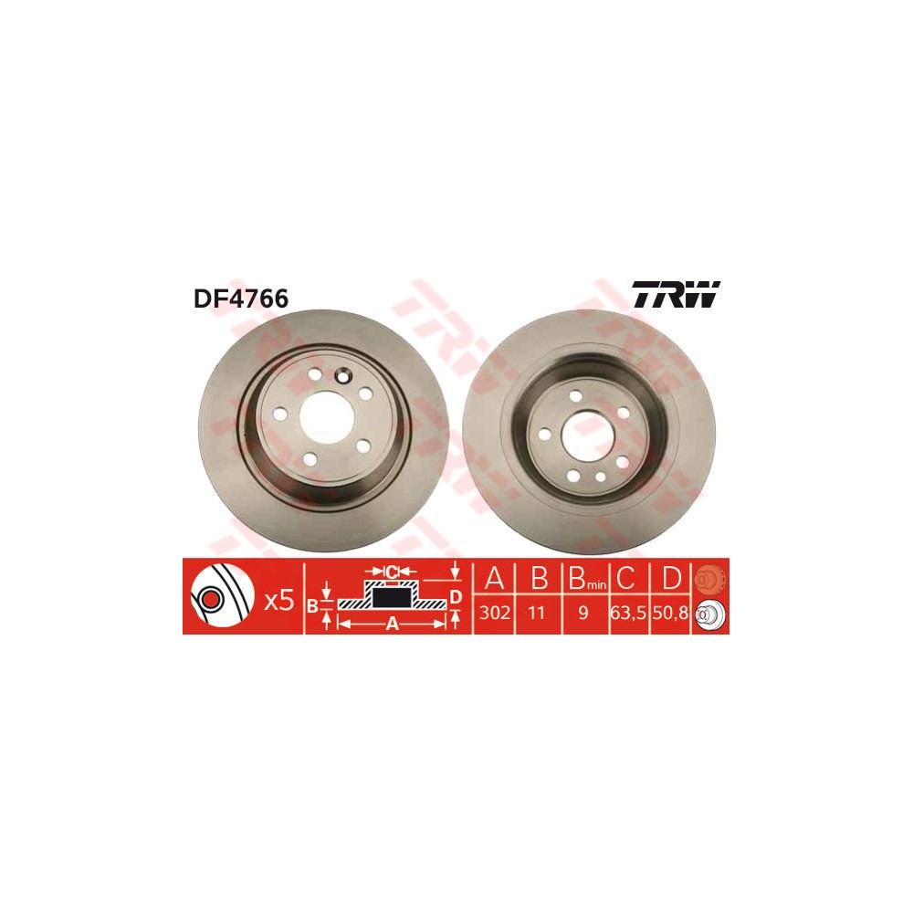 TRW Bremsscheibe DF4766