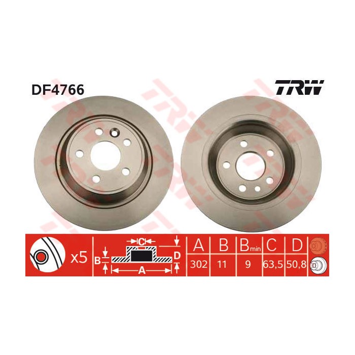 TRW Bremsscheibe DF4766