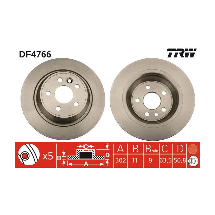 TRW Bremsscheibe DF4766